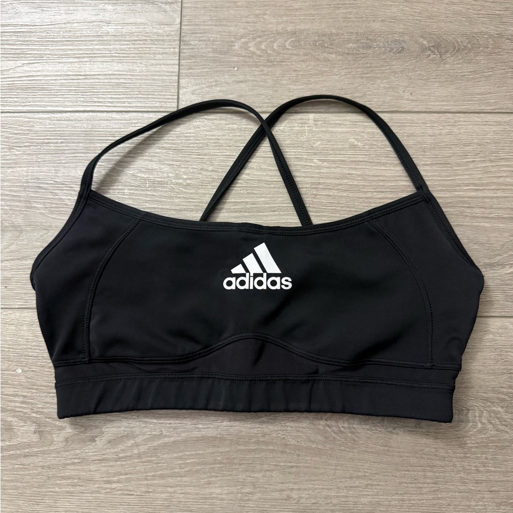Adidas Women's Black Sports Bra Size M